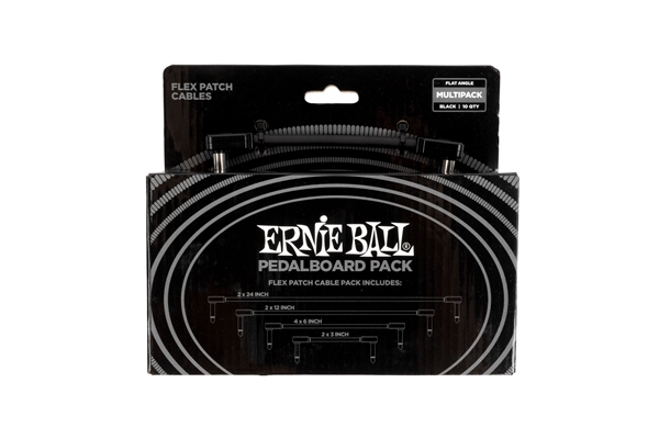 Ernie Ball 6462 Flex Patch Cable Black Multi-Pack